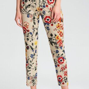 🌼 7th Avenue Design Studio Floral Straight‑Leg Pants – Size 4 – Pre‑loved 🌼